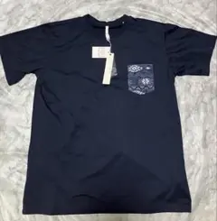 HALHAM ネイビー コットン Tシャツ サイズXLポケット付き 新品未使用