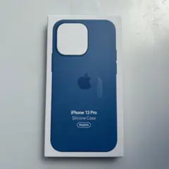 アビスブルー　iPhone13Pro シリコーン アップル　Apple 純正