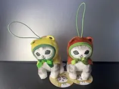 モフサンド mofusand カエルにゃんマスコット ぬいぐるみ2点セット