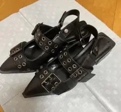 SHEIN ブラック 黒 ミュール