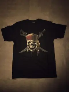 パイレーツオブカリビアン骸骨 Tシャツ ブラック　廃盤