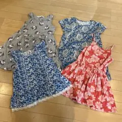 キッズ　女の子ノースリーブワンピースまとめ売り