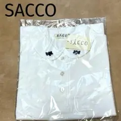新品未使用　SACCO 半袖 ブラウス　120 白色　ホワイト 襟付き