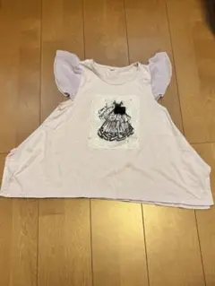 ドレスプリント ピンク Tシャツ 140