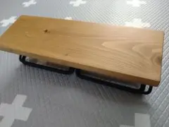 【新品未使用】天然木　ペーパーホルダー　ダブル