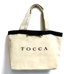 TOCCA トートバッグ 生成り/黒 ✮100円お値下げ1000円！
