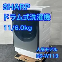 SHARP ドラム式洗濯機 ES-W114-SL ES-W114｜洗濯機：シャープ