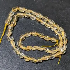 シトリン穴あり 一連(約４０㌢)