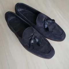 サントーニ SANTONI スエード タッセルローファー