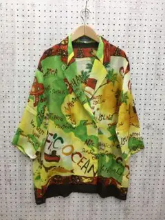 TOKUKO 1er VOL ダブルボタン メキシコ 総柄メッシュジャケット