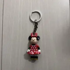 ミニー キーホルダー ドット柄　レゴ