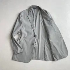 美品 UNIQLO × Theory 感動ジャケット XL グレー 洗える