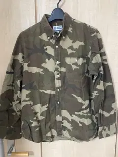 RUGGED FACTORY カモフラ柄ボタンダウンシャツ M 迷彩
