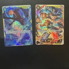 サボ サンジ　シークレット　ワンピースカード