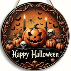 ハロウィン 木製ウェルカムボード