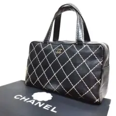 美品!CHANEL シャネル ハンドバッグ ワイルドステッチ