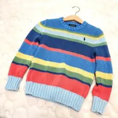 Polo Ralph Lauren カラフルセーター ボーダー レインボー 6