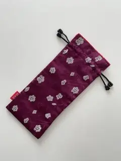 扇子ケース　梅柄　花柄　扇子入れ　ハンドメイド
