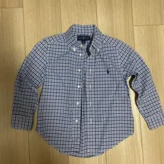 Ralph Lauren チェック柄長袖シャツ 4/4T