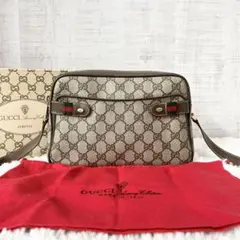 【希少・美品】OLD GUCCI グッチ シェリーライン ショルダーバッグ