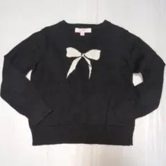110〜115★LMT★カシミヤブレンド！リボン刺繍ニット★５Ｔ