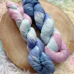 シルクリネンブレンド手染め糸♡2カセ 200g