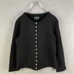 agnes b. 裏起毛 カーディガンプレッション T2 ブラック