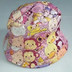 スージーズー バケットハット 帽子 キャップ キッズ 女の子 クマ 紫