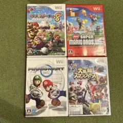 Wii ゲーム 4本セット マリオシリーズ
