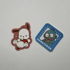スシロー はぴだんぶい ポチャッコ ピック ハンギョドン ステッカー セット