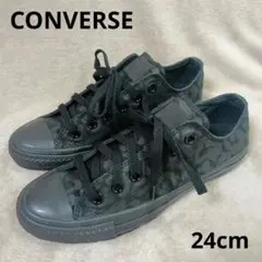 CONVERSE カモ柄ブラックシューズ【未使用】