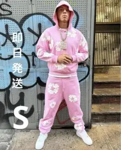 【早い者勝ち】DENIMTEARS デニムティアーズ ピンク パーカー S