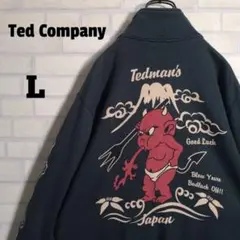 テッドカンパニー★雅結 テッドマン レッドデビル フルジップ スウェット 黒 L
