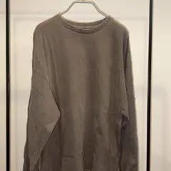 【ancellm】EMBROIDERY DYED LS T-SHIRT