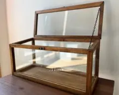 新品◆ガラスキャビネット コレクションケース 古道具 ショーケース アンティーク