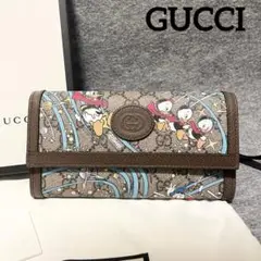 ♡即購入OK♡GUCCIグッチxディズニー　ドナルド　２つ折り財布 GUCCI】【ディズニーコラボ】グッチ『DISNEY×GUCCI ドナルド