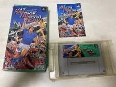 スーパーファミコン ハットトリックヒーロー ゲームソフト 箱付き SFC