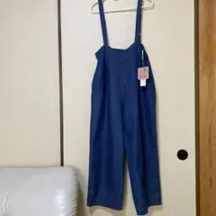 しまむら×AYANO ダークブルー サロペット