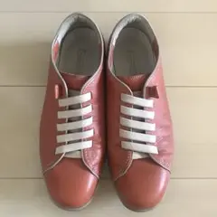 オレンジレザー スニーカータイプ　26cm