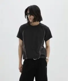 NVRFRGT 別注 PANELED HALF SLEEVE T-SHIRT