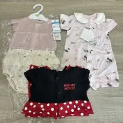 半袖 ロンパース　ベビー　50 60 70 3枚セット
