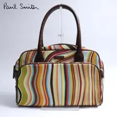 美品　Paul Smith ポールスミス　マルチカラー　ハンドバッグ　メンズ