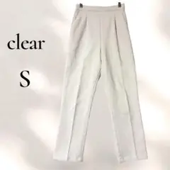 clear レディース スラックス S タック入り アンクルパンツ