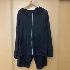 ジャージ上下セット　ブラック