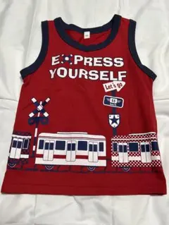 赤いタンクトップ 100cm EXPRESS YOURSELF