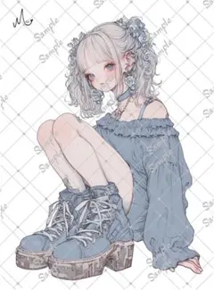 ℳ.オリジナル 人物ステッカー 7月新作 3-164