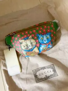 グッチチルドレンズ ベルトバック ウエストポーチ キャット ネコ