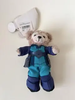 スペースマウンテン　ダッフィー　ぬいぐるみバッジ　オープンマウス　25周年 スペースマウンテン ダッフィー ぬいぐるみバッジ オープン