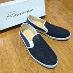 新品未使用 Rivieras スリッポン メッシュネイビー 春夏