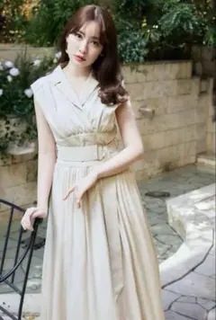 新品Her lip to Classic Oxford Belted Dress